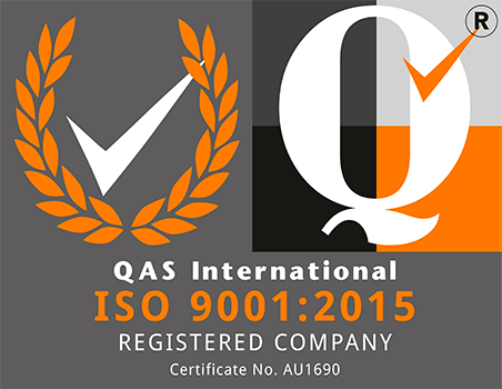 QAS International registered company mark.